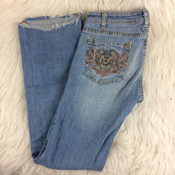 Vigoss Distressed Riveted Jeans - Picture 2 of 4